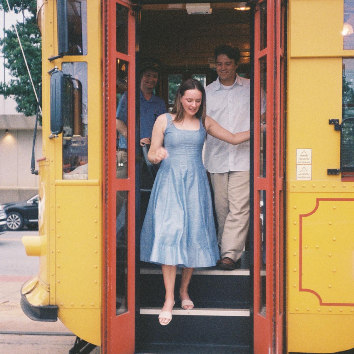 Our first date in LR we rode the trolley