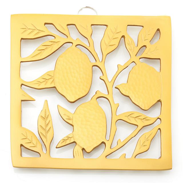 Old Dutch Lemon Tree Square Trivet Gold