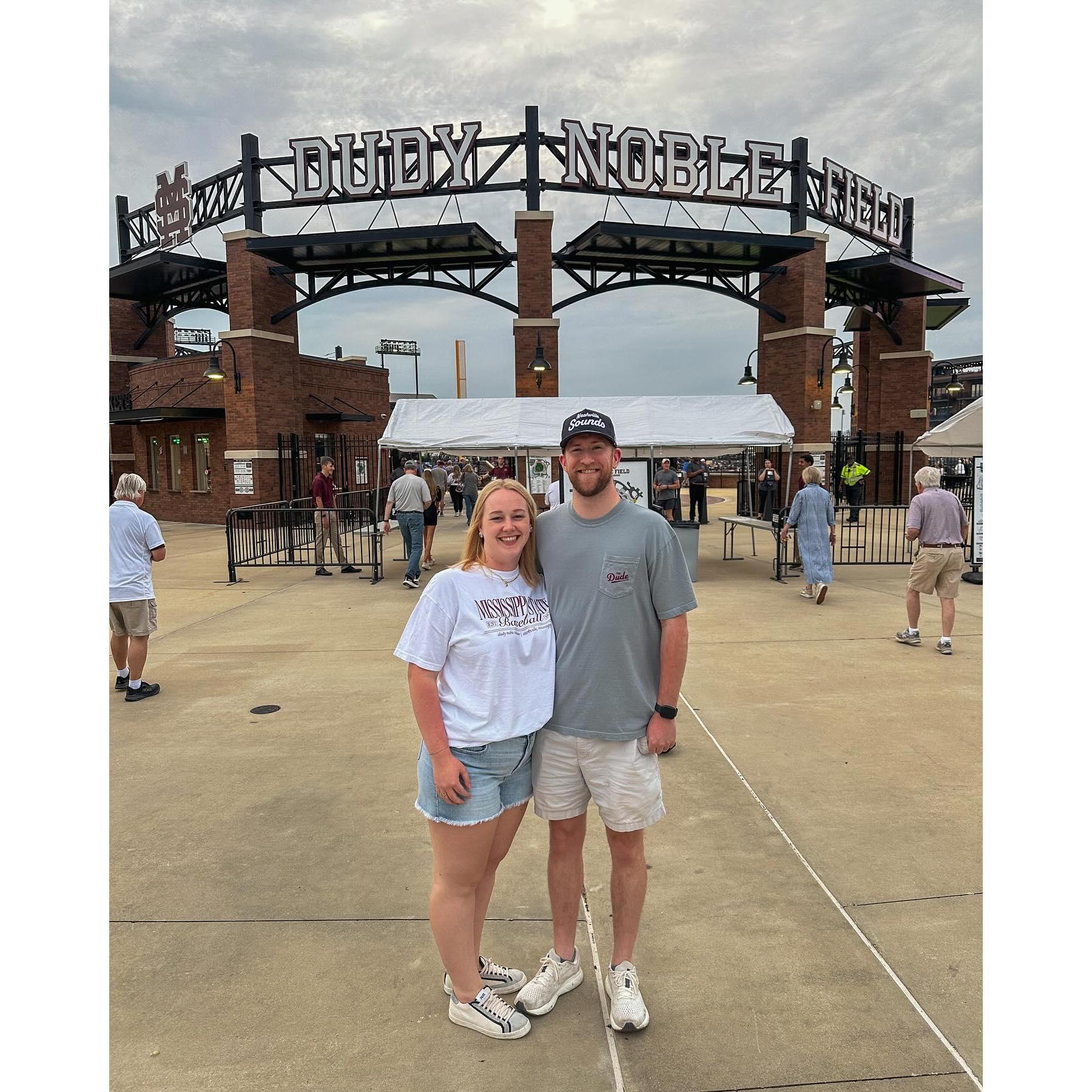 Visiting Peyton's Alma Mater Mississippi State and got to see a game at the Carnegie Hall of Baseball.