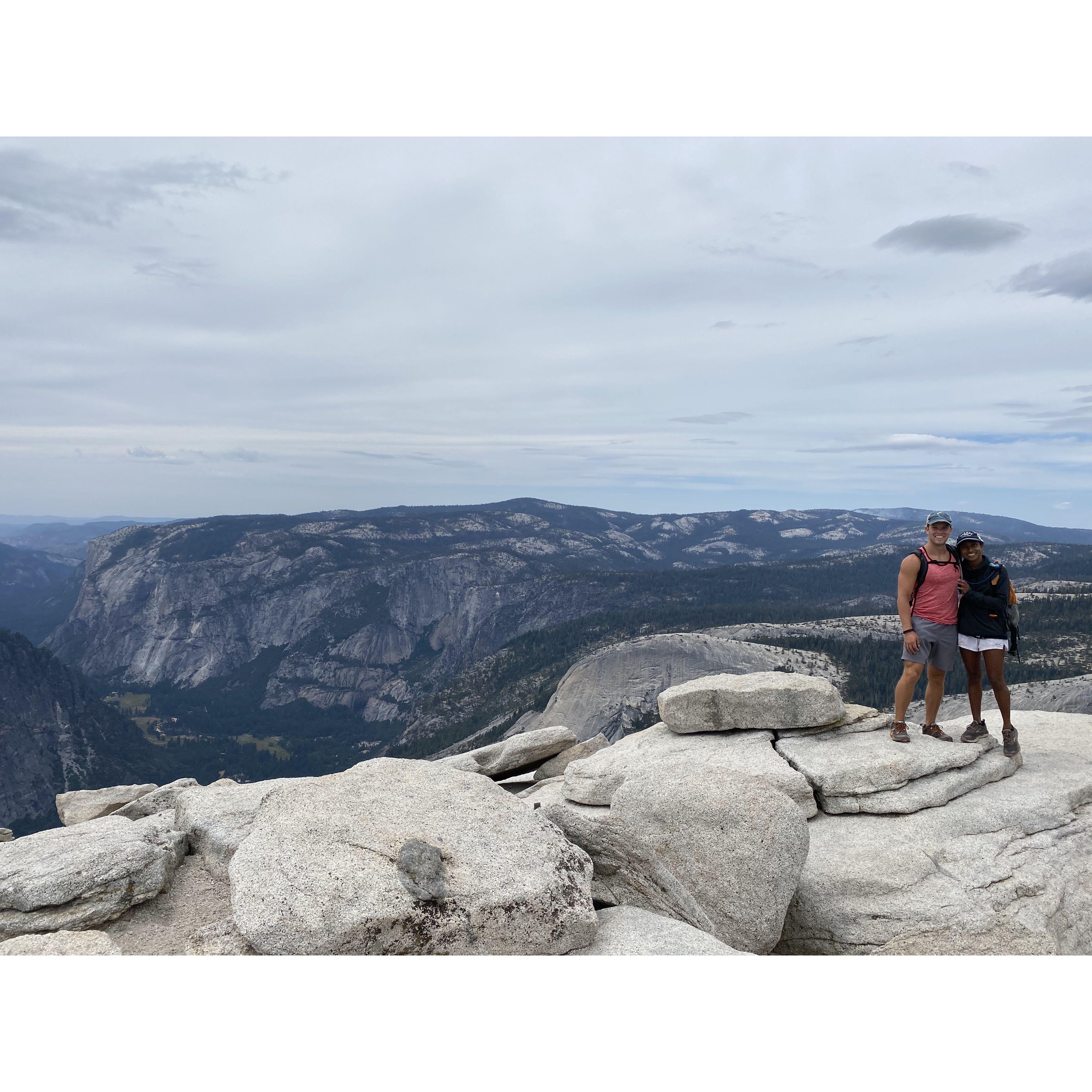"Half Dome" in Yosemite National Park, CA - August 2020