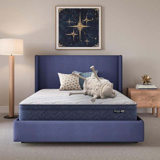 Serta Five Star Mattress Tranquility 12" Plush Pillow Top Queen, Breathable, Pressure Relief, with Supportive Innersprings - 100 Night Trial, CertiPUR-US Certified and 10 Year Limited Warranty