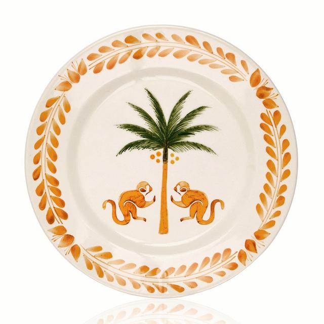 Set-of-Two Saimiri Ceramic Dessert Plates