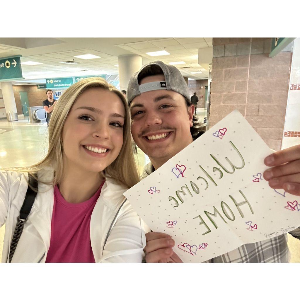 4/28/23 Here’s a special moment captured at the airport right after Alex returned from months at sea. The excitement of reuniting after so long always made these moments memorable!