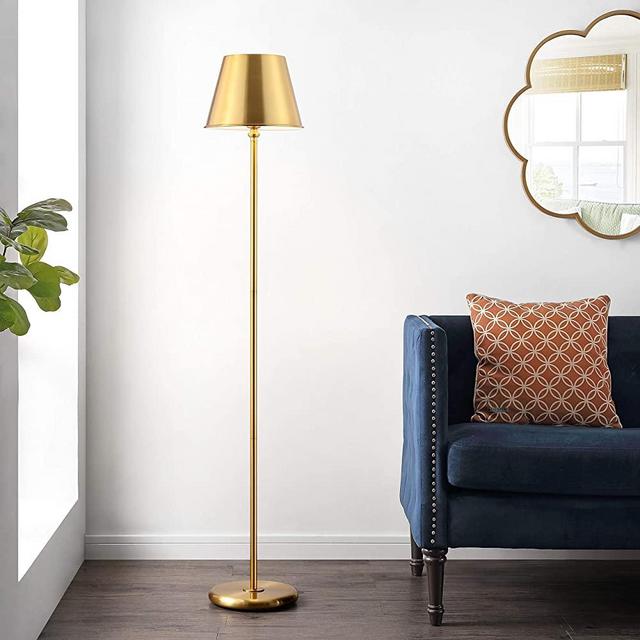 Safavieh Lighting Collection Asher 60-inch Brass Iron Floor Lamp (LED Bulb Included) FLL4094A