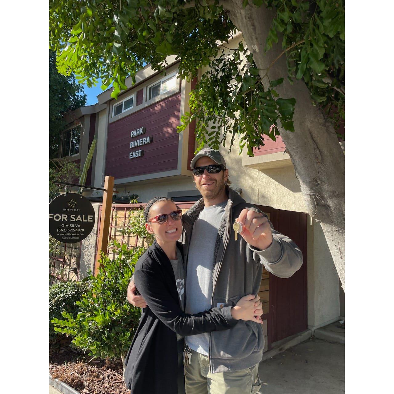 Our first home together in Long Beach