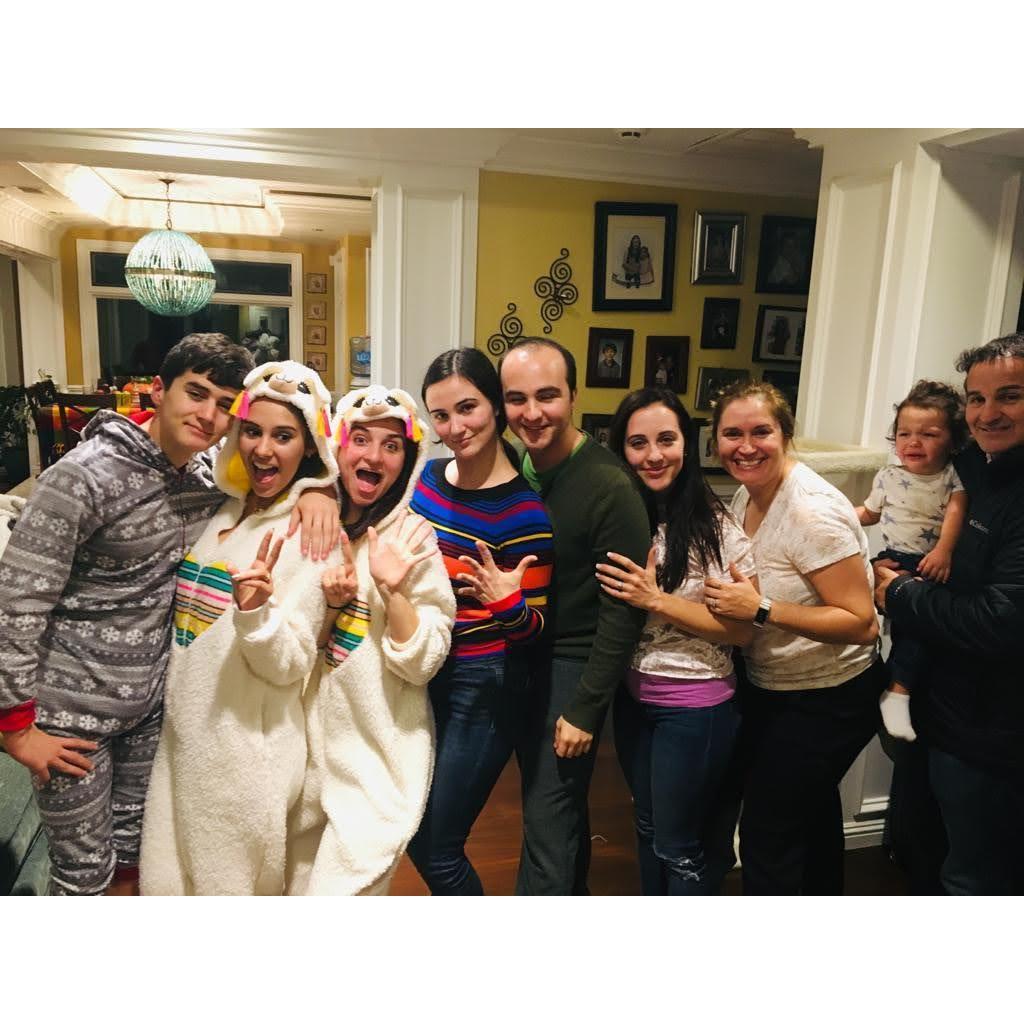 Many (but not all!) of the Orozco's. From left to right: Ian, Janet, Rosemary, Sara, Jason, Crystal, Claudia (Rosemary's mom), baby Justin (nephew), and Jesus (Rosemary's dad).