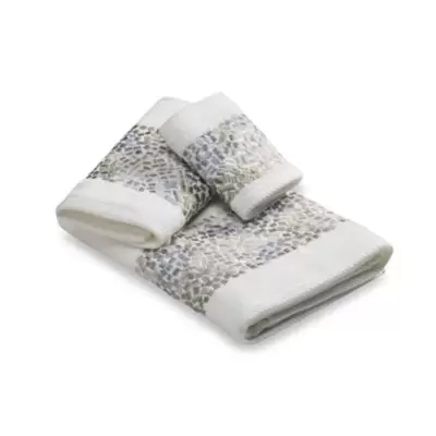 Croscill® Spa Tile Hand Towel in White