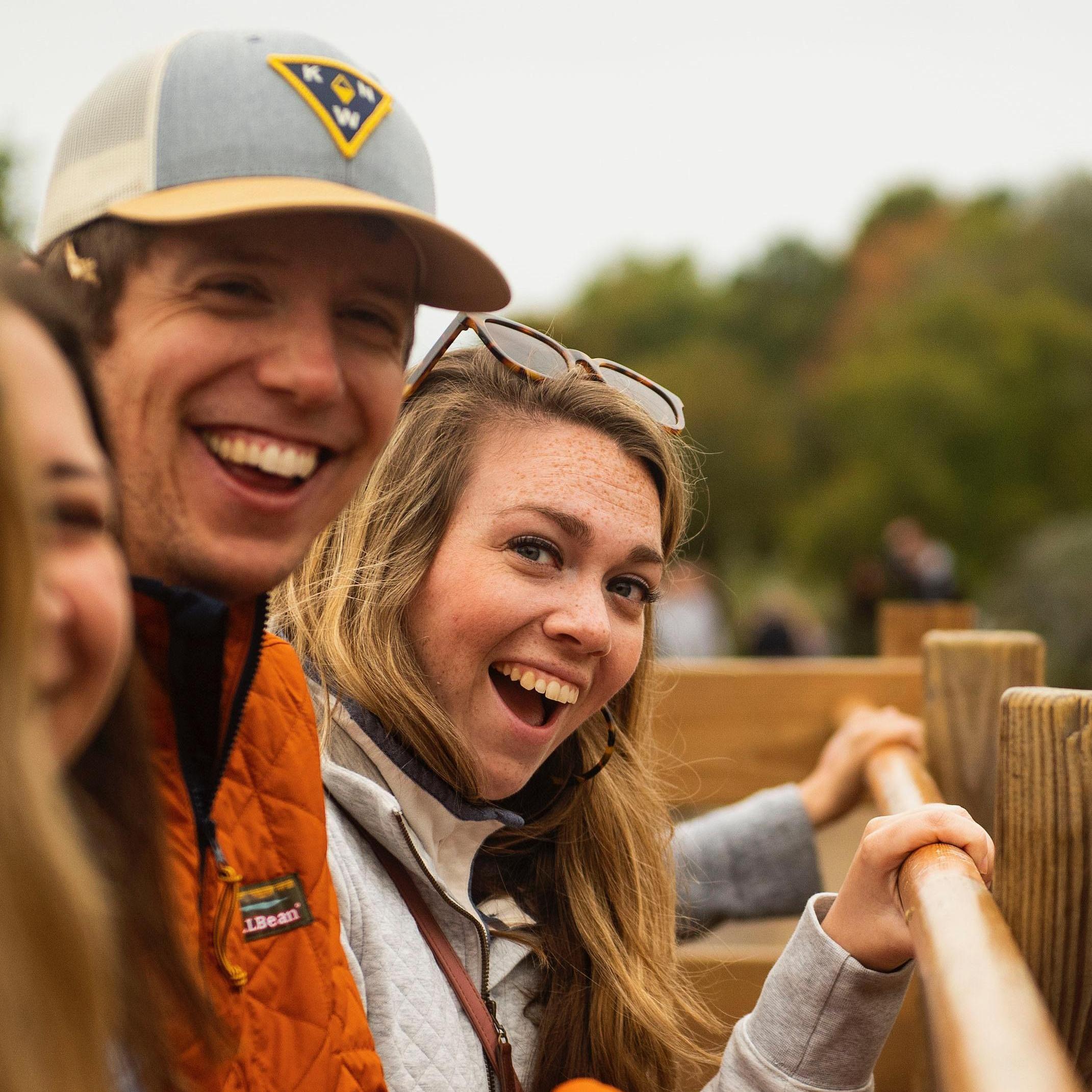 Apple picking with friends who are conveniently cropped out! (photo: @bjweiss22)