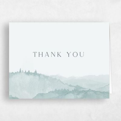 Blue Sage Wedding Thank You - Denver Landscape