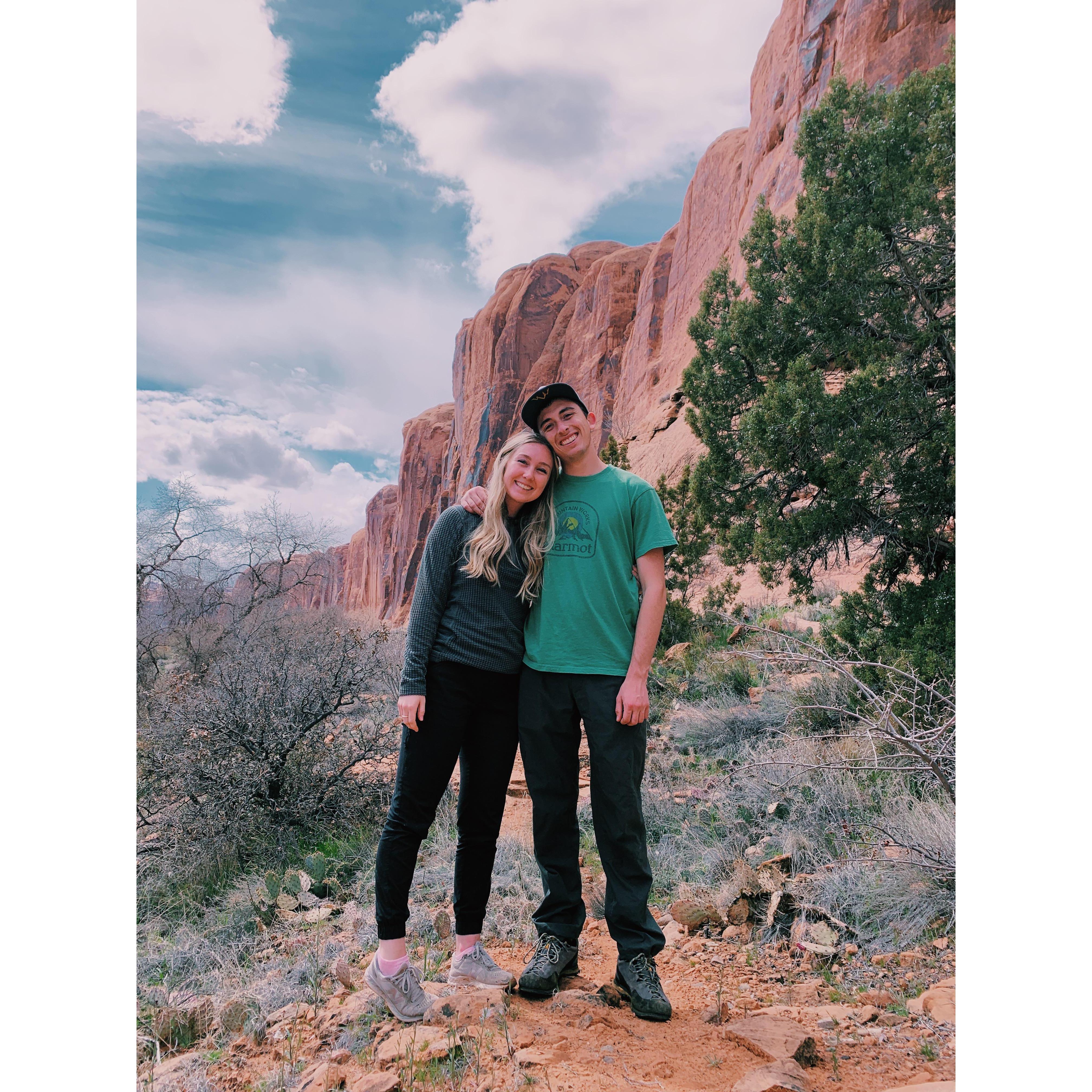 in one of our favorite places doing one of our favorite things together!