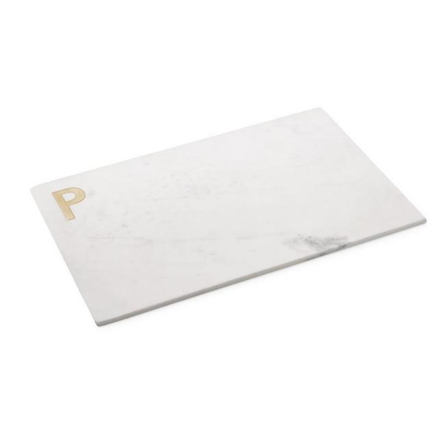 Marble & Brass Monogram Board, P