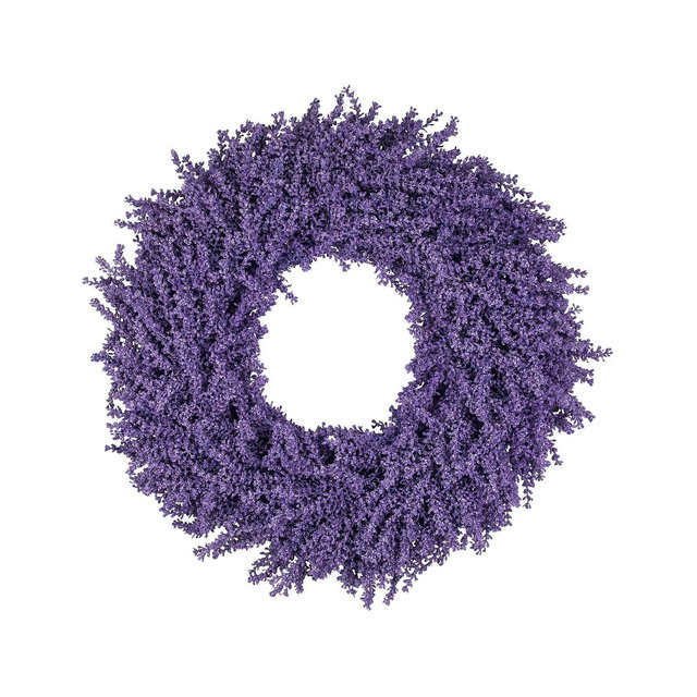 Lavender Artificial Floral Spring Wreath 28" Unlit