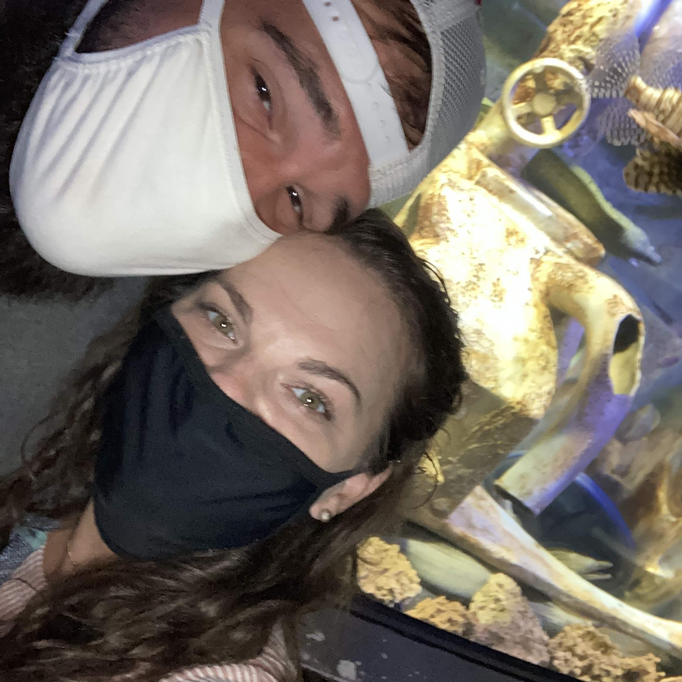 Aquarium visit with the Wolters!