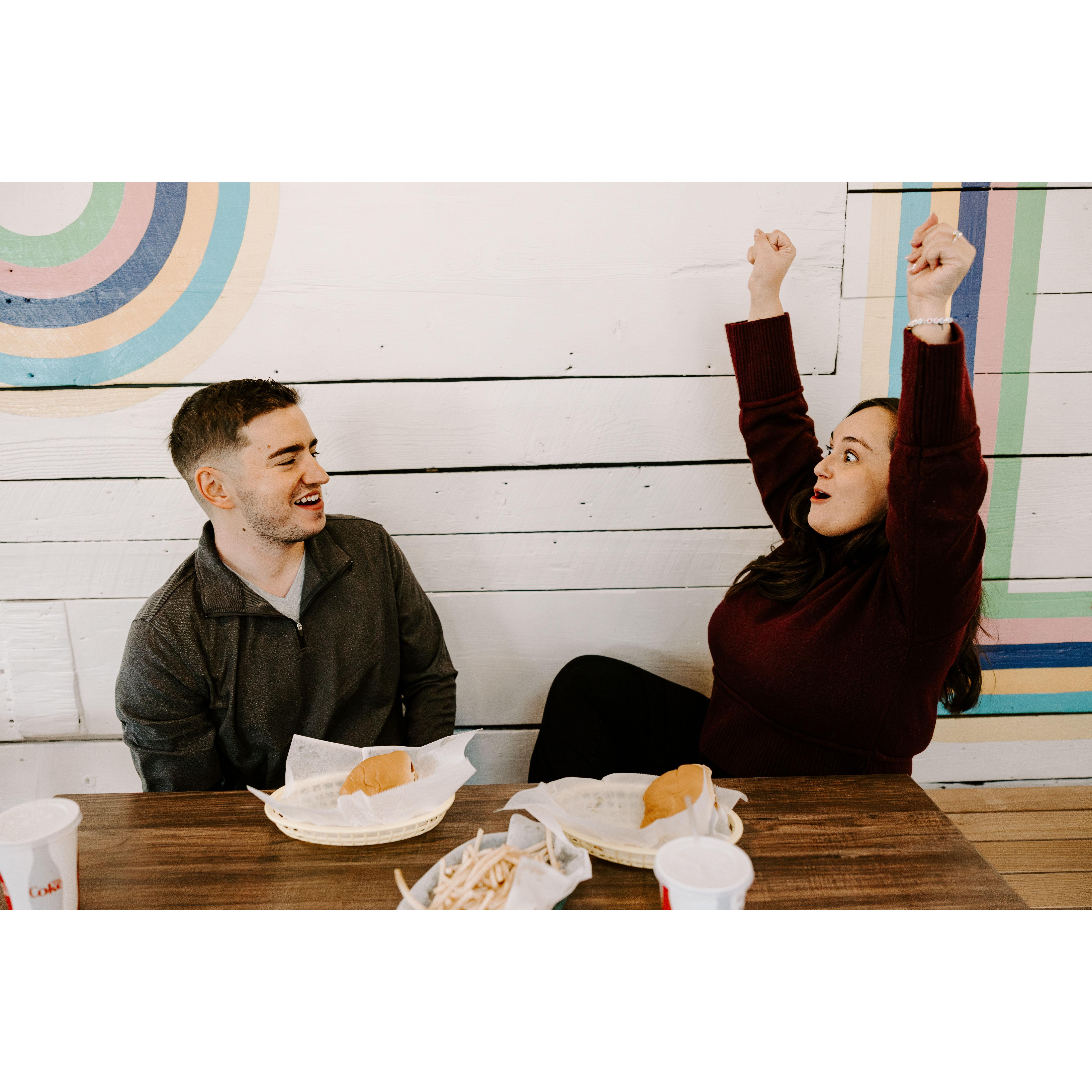 Our engagement photos where we had our first date!