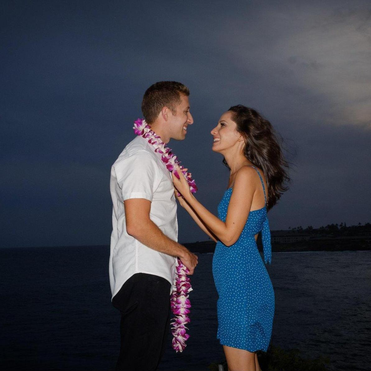 After the proposal, Poipu October 2018