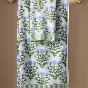 Eudora Cotton Hand Towel- Blue