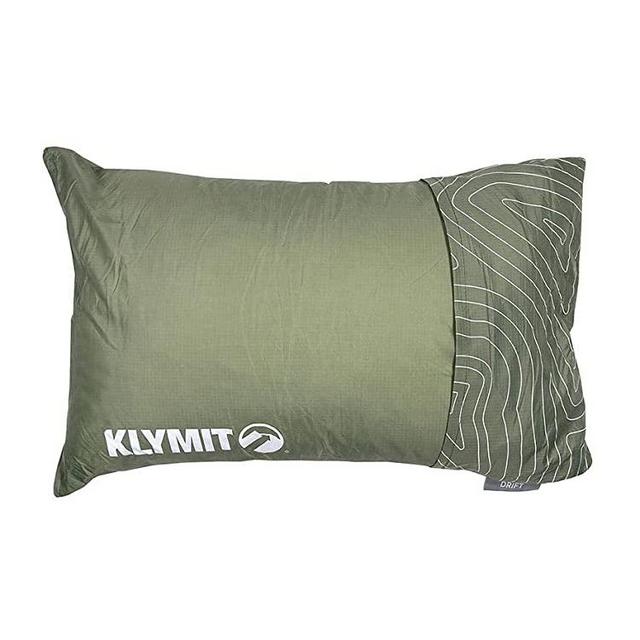 Klymit Drift Camping Pillow, Reversible Cover for Travel and Sleep, Shredded Memory Foam Comfort with Durable Shell
