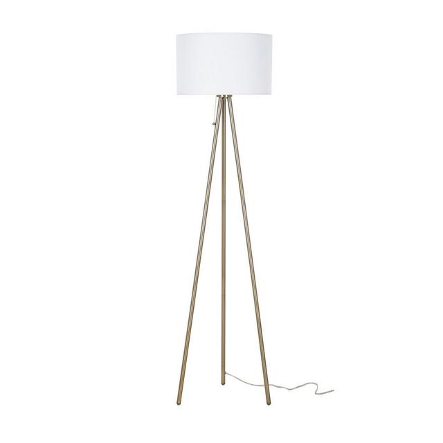 JAlexander Lighting Mid Century Modern 61.5" Antique Brass Tripod Floor Lamp