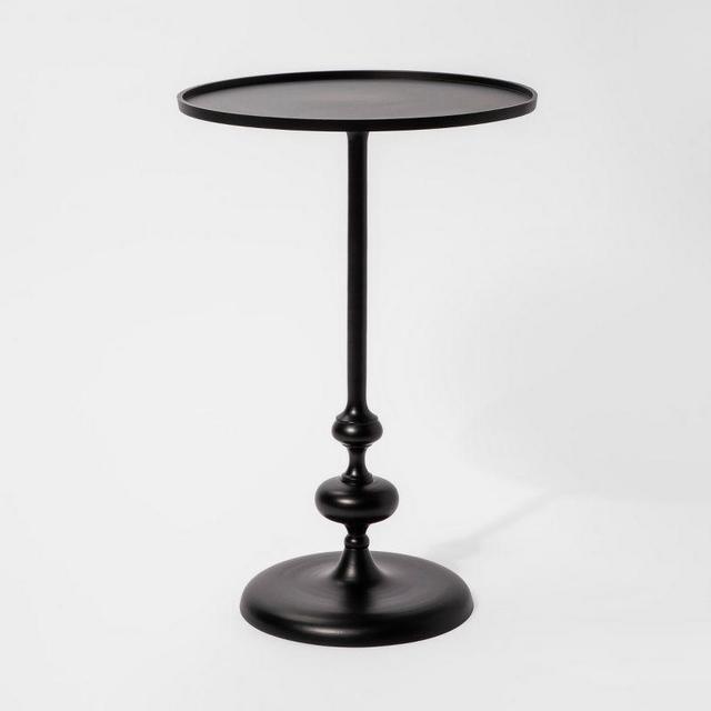 Londonberry Turned Metal Accent Table Black - Threshold™