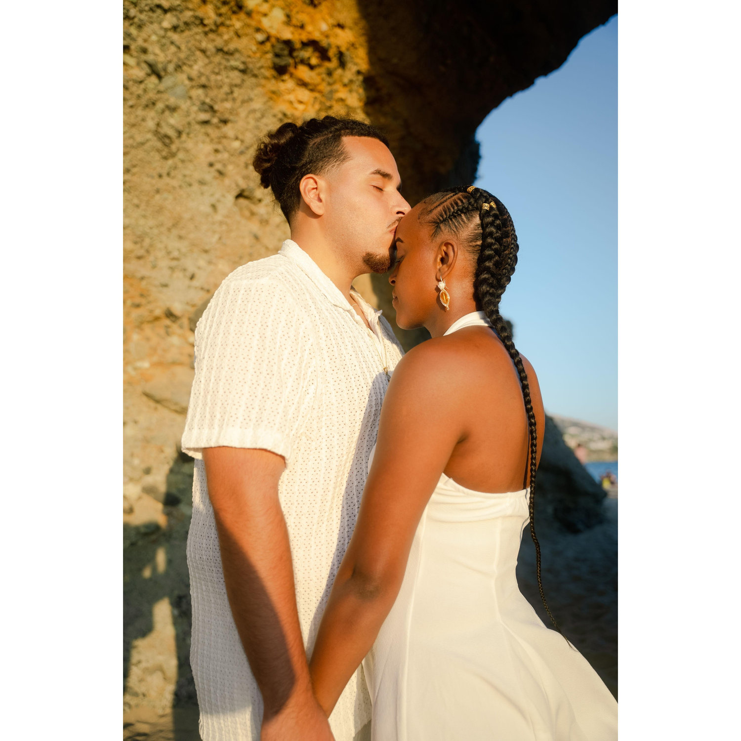 A forehead kiss: The sweetest form of protection.