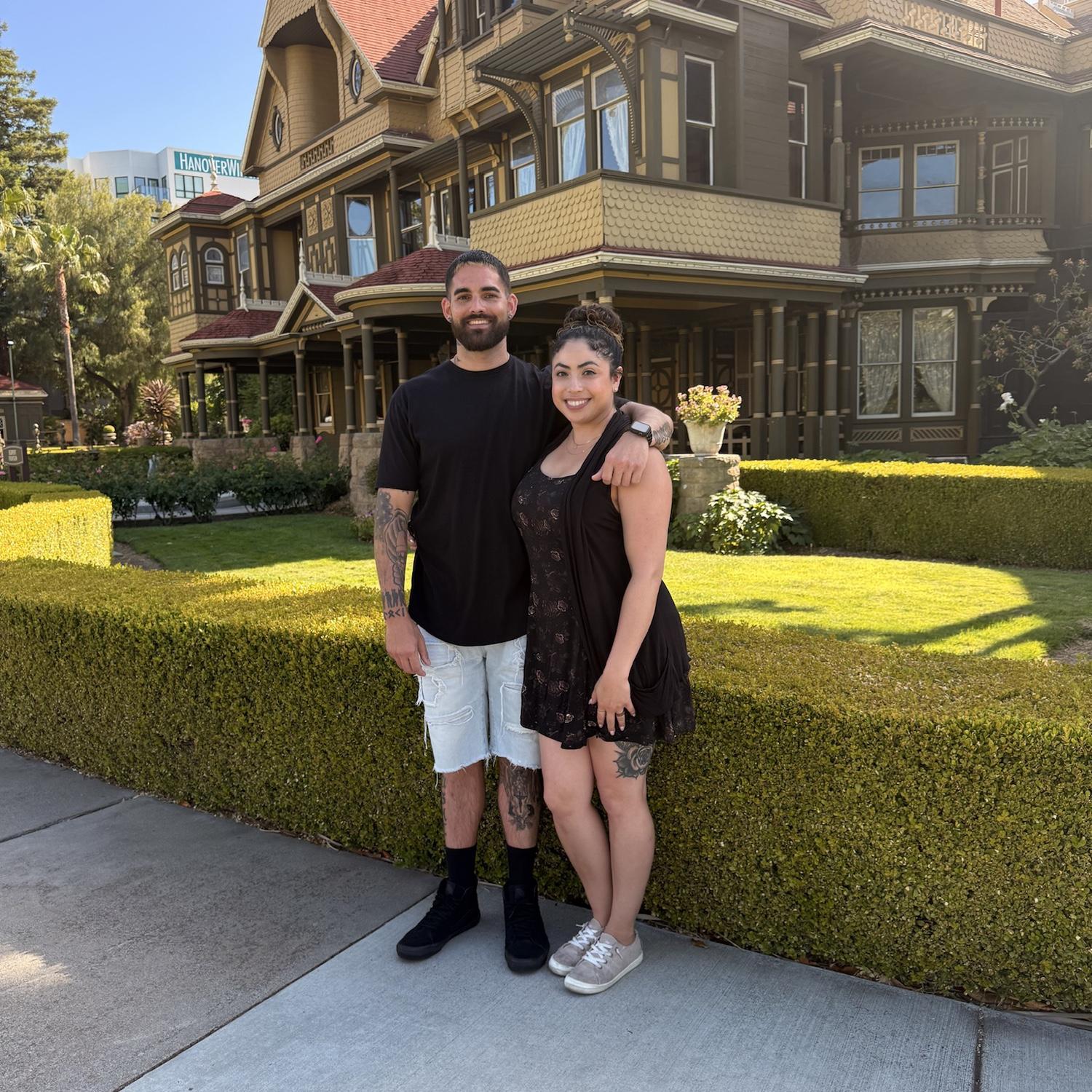First time touring The Winchester Mystery house for both of us.