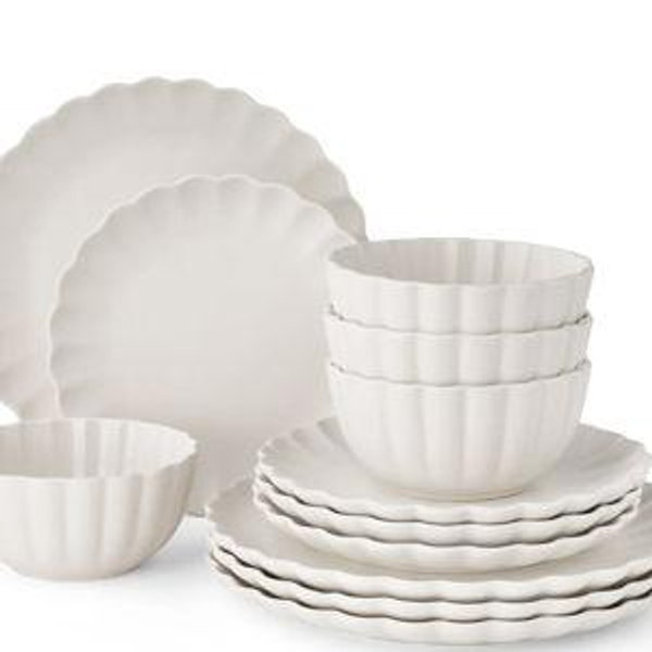 Scallop Dinner Set (cream)