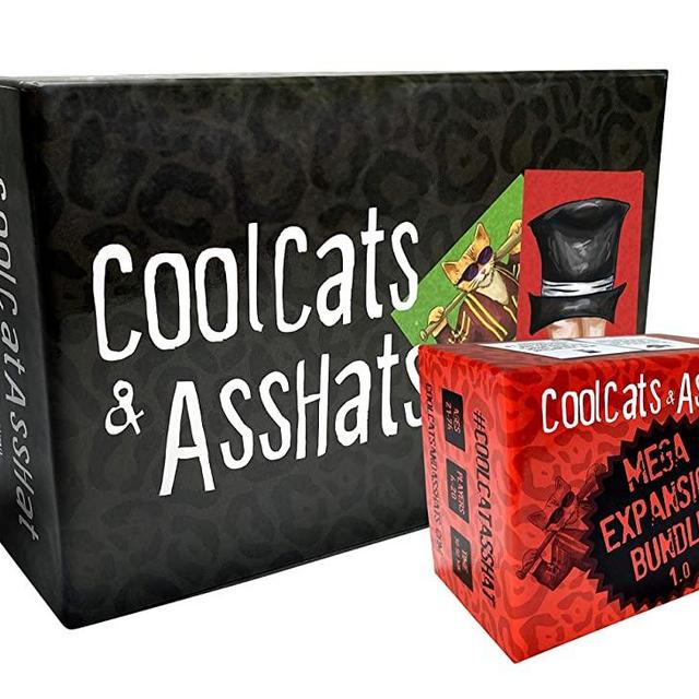 CoolCats & AssHats - The Funnest Adult Party Game + Mega Expansion Bundle