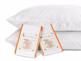 PeachSkinSheets Night Sweats: The Original 1500tc Soft Standard Pillowcase Set Lavender Mist