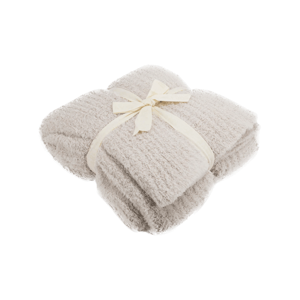 Barefoot Dreams CC Lite Ribbed White Throw