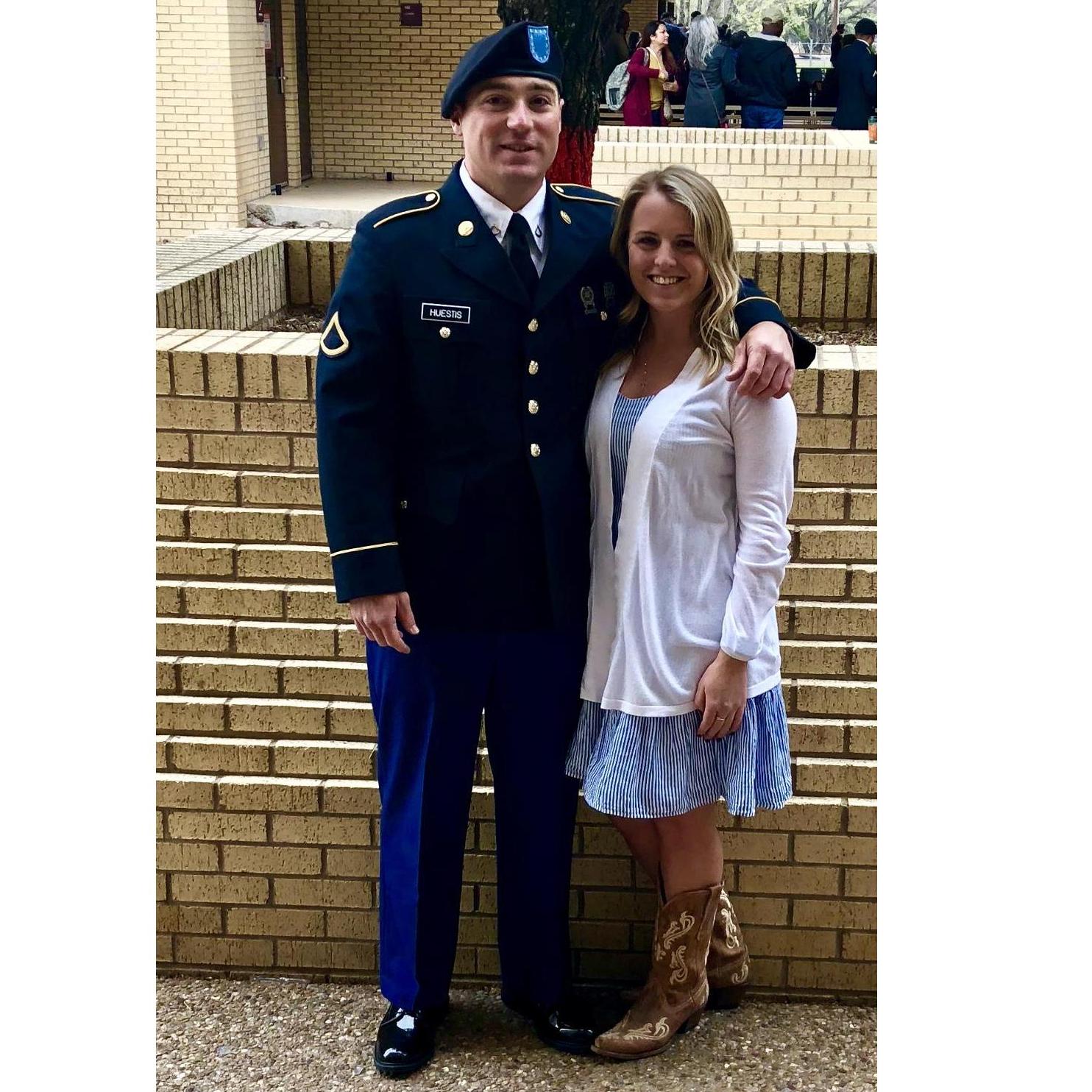 Josh's basic training graduation