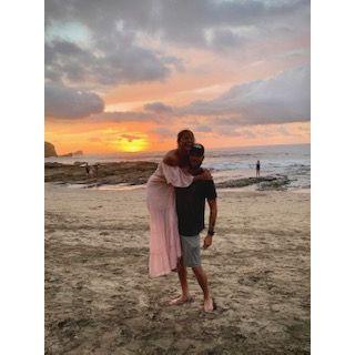 Eric and Stephany's first date at La Luna in playa Pelada.