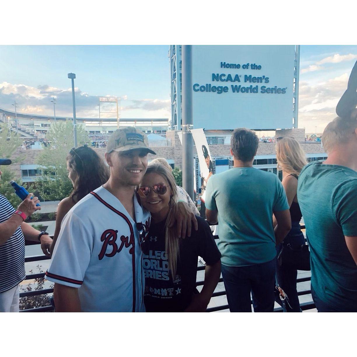 First trip to Nebraska for the College World Series - baseball will always be our love language!