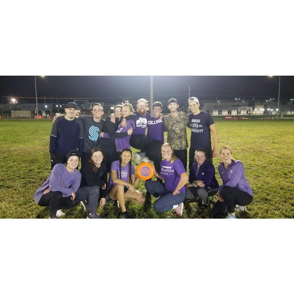 Our frisbee team lost on this night, but Dawson & I both won. (He asked me out later that night).