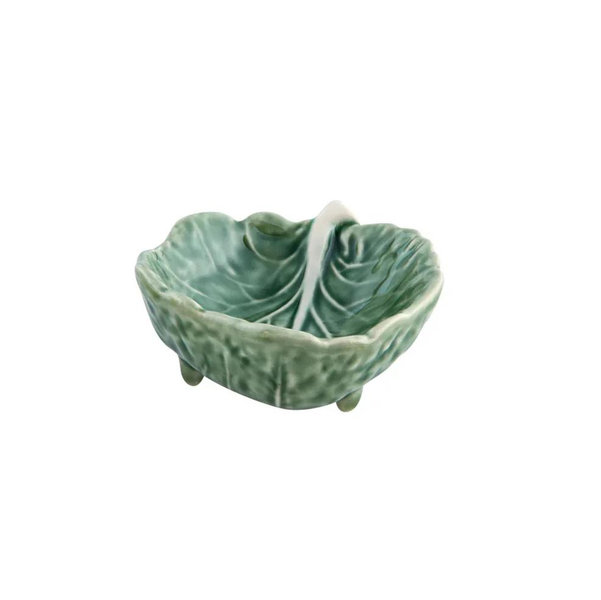 Bordallo Pinheiro Cabbage Leaf 3" in Green