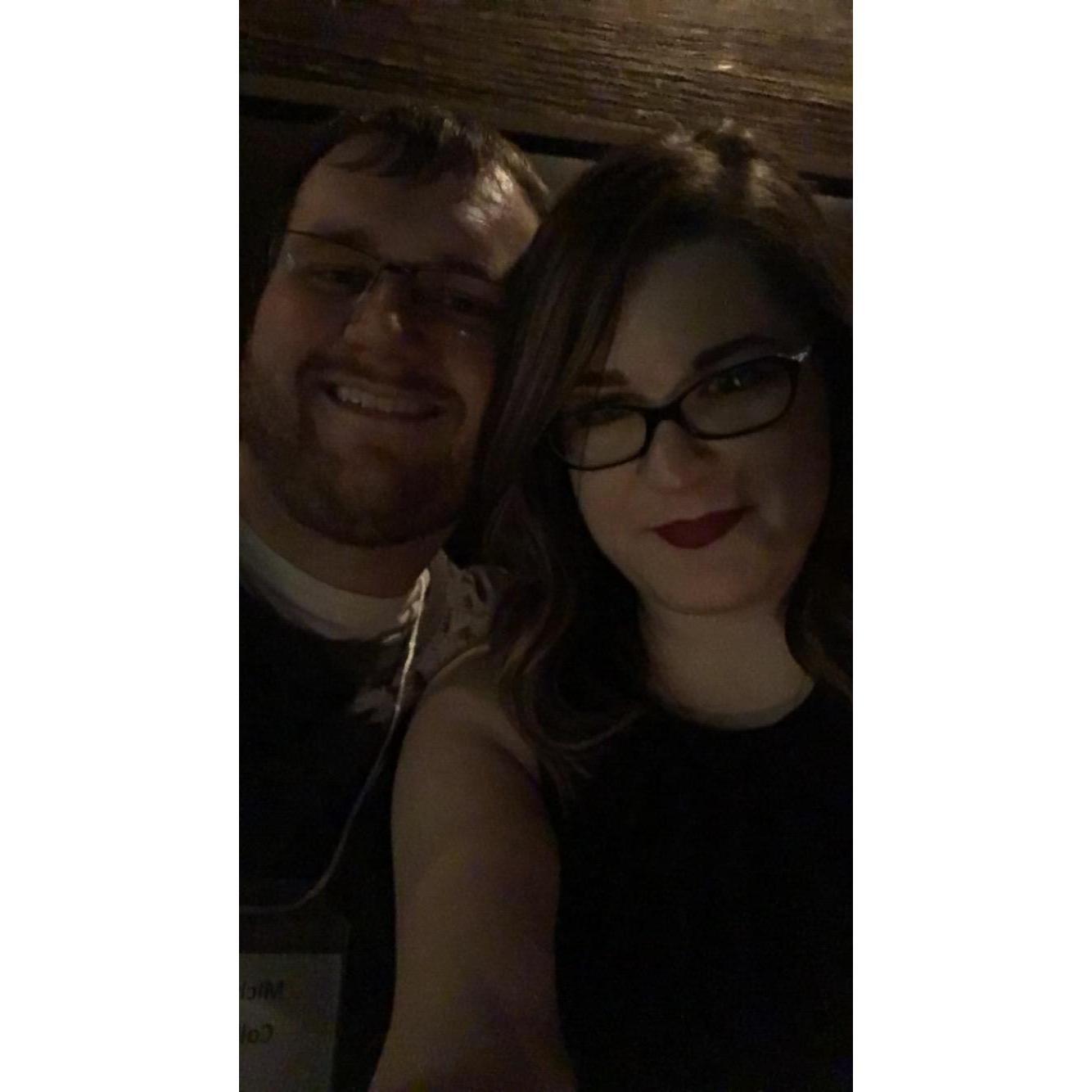 First office Christmas party at Mike's new job