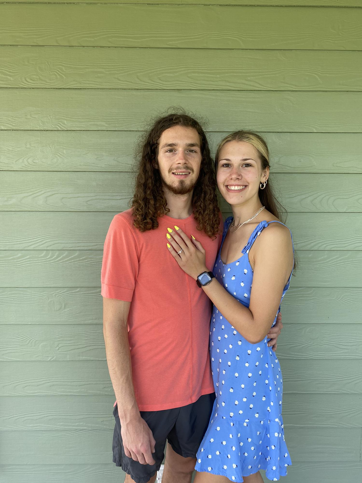 Another picture of us after getting engaged