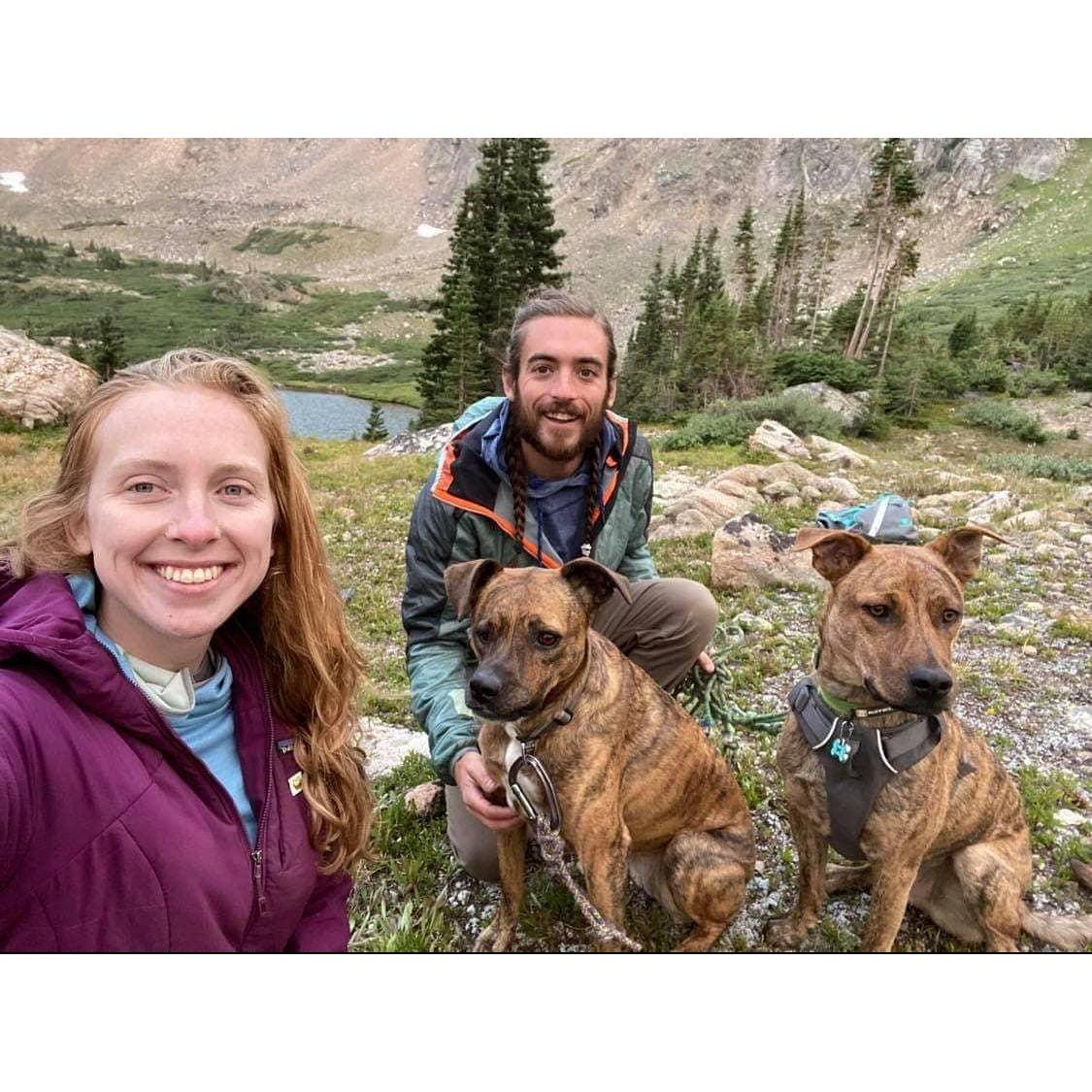 Backpacking in Indian Peaks Wilderness with our dogs
