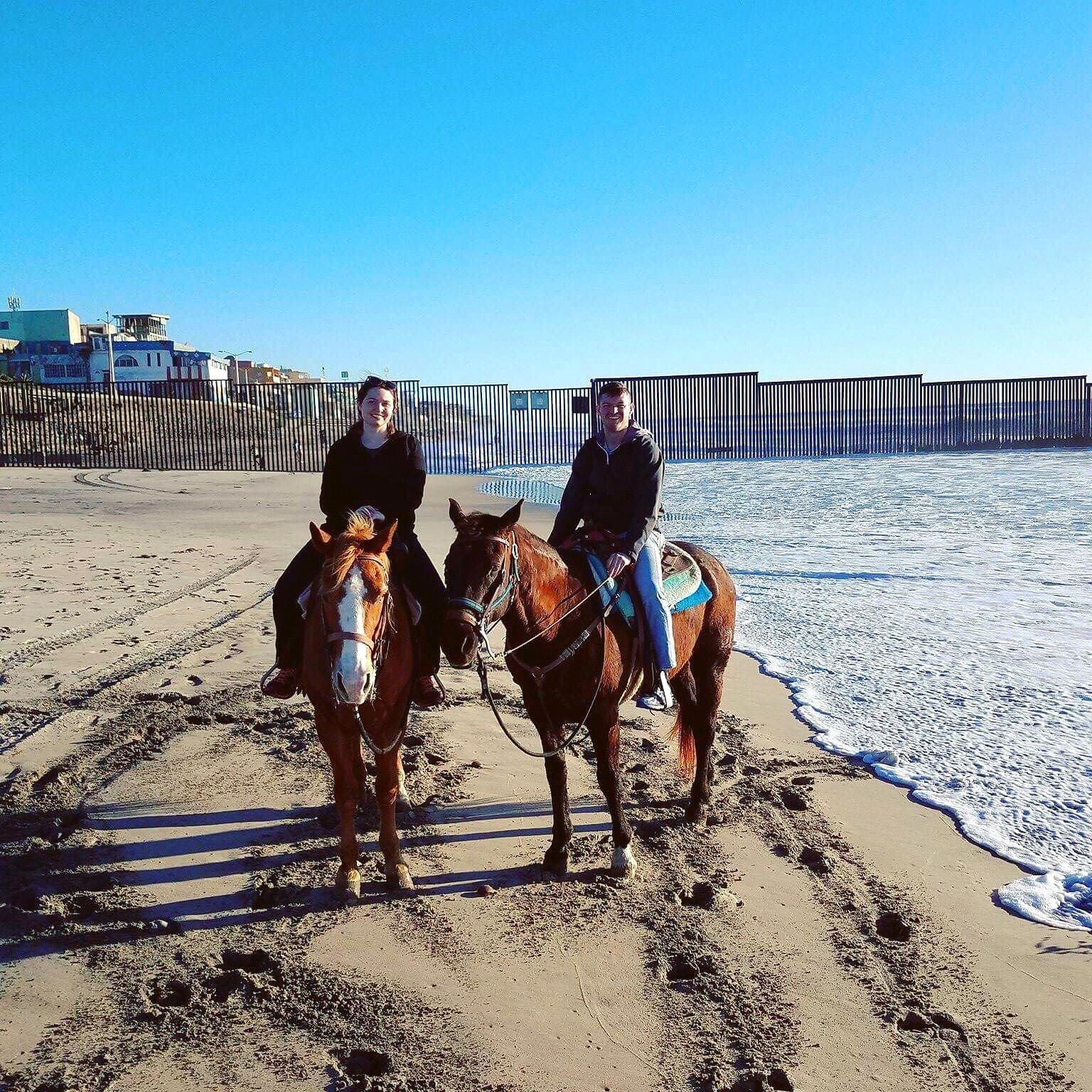 Horseback riding on the beach on the California / Mexico boarder. Feb 2017