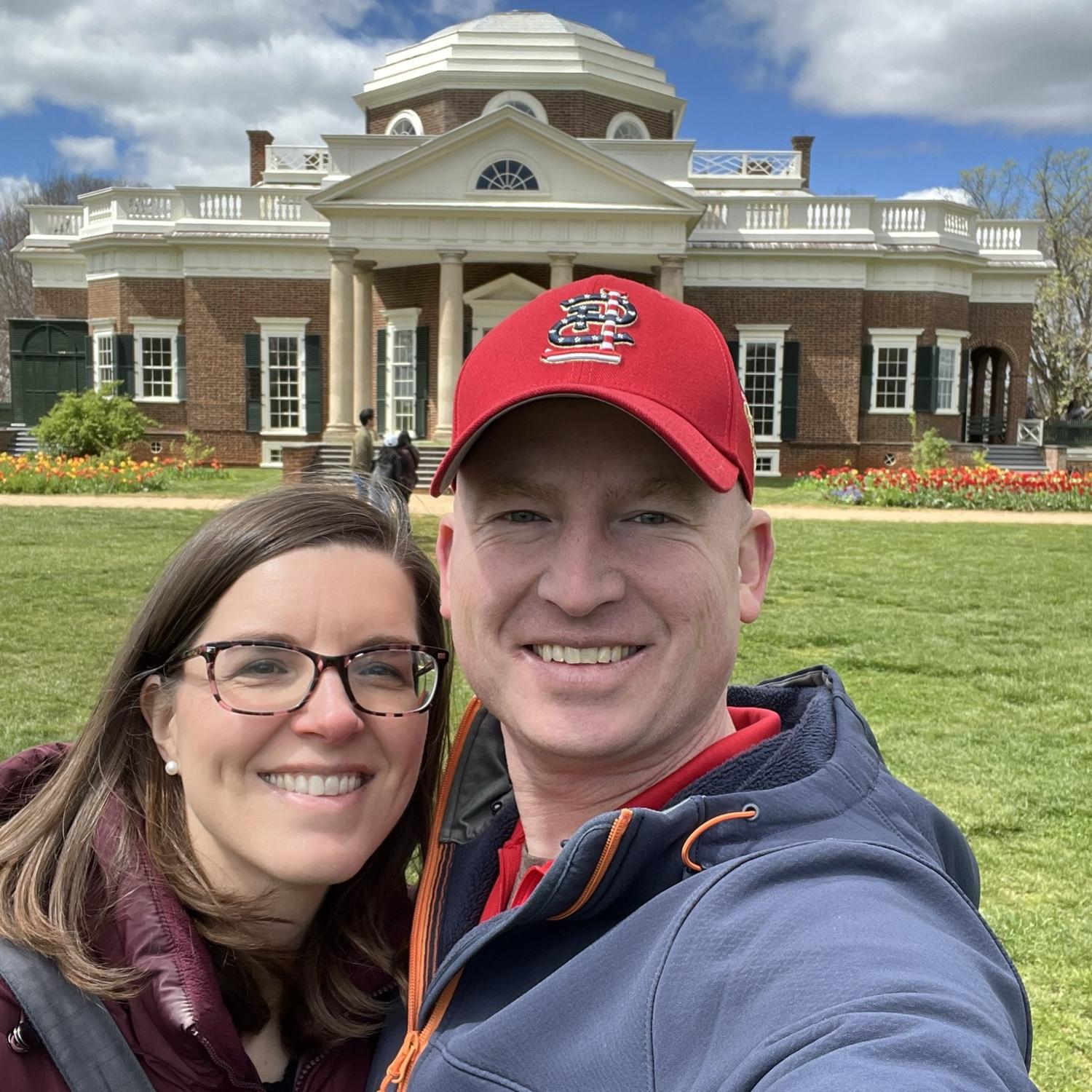 Monticello.... Lisa is slowly showing Ben the Commonwealth of Virginia!