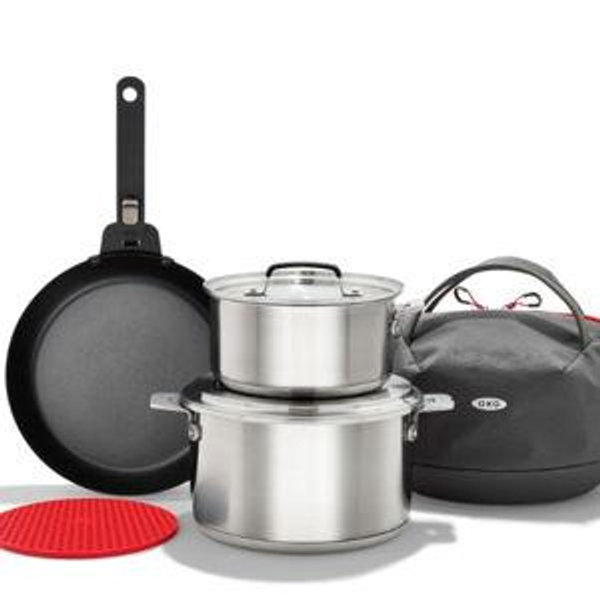 Outdoor Camp Cookware Set with Travel Bag
