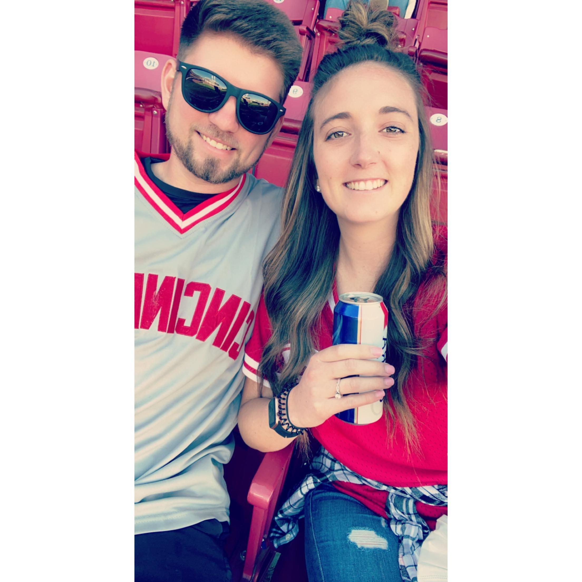 At our favorite place, Great American Ball Park!