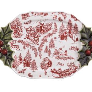 Holly Serving Platter