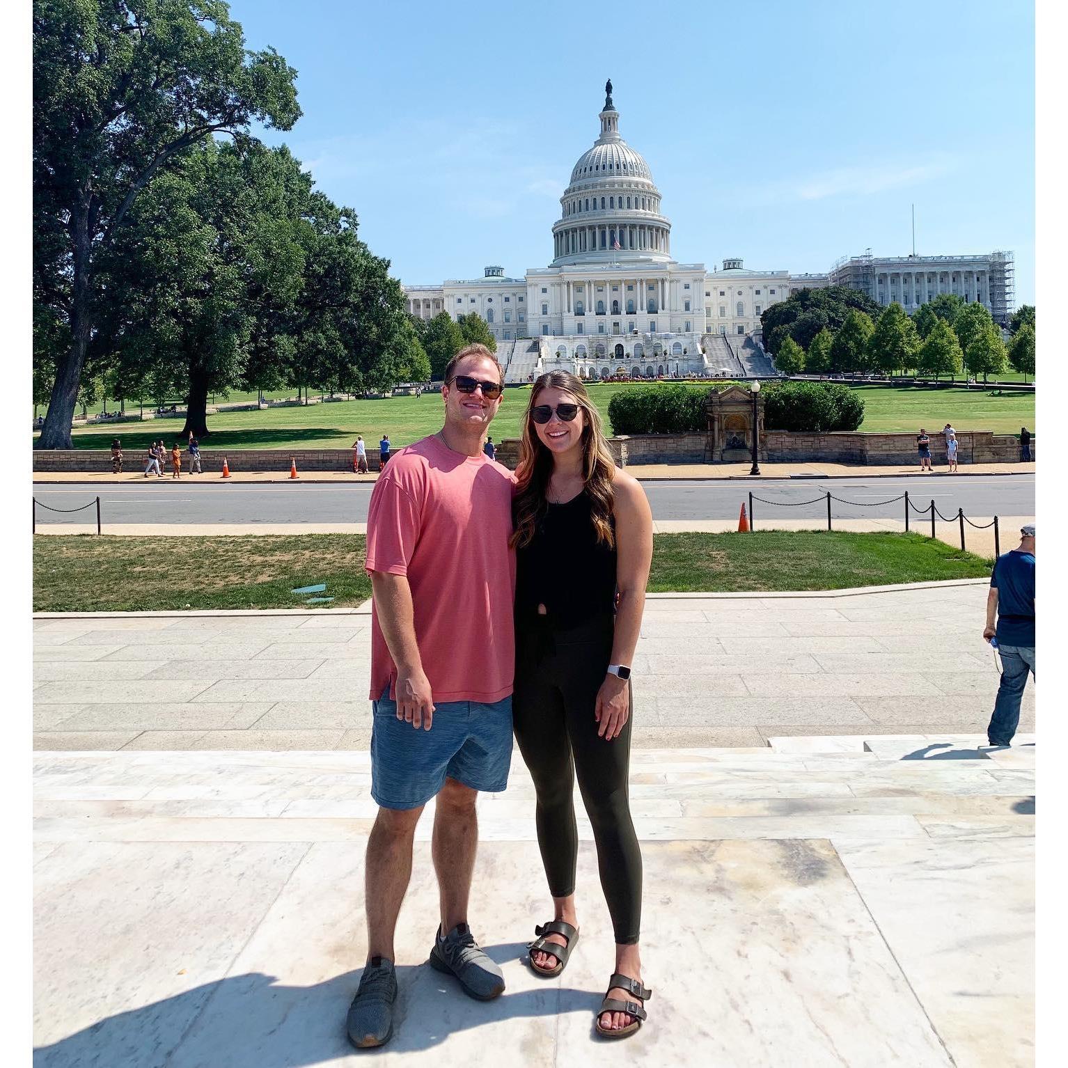 Celebrated our 1 year anniversary in D.C.!