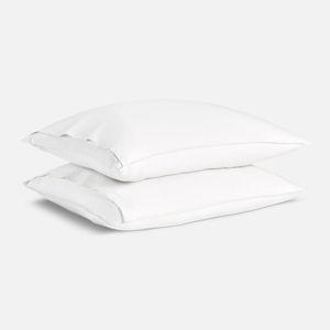 Washed European Linen Pillowcase Set of 2 - White, Standard