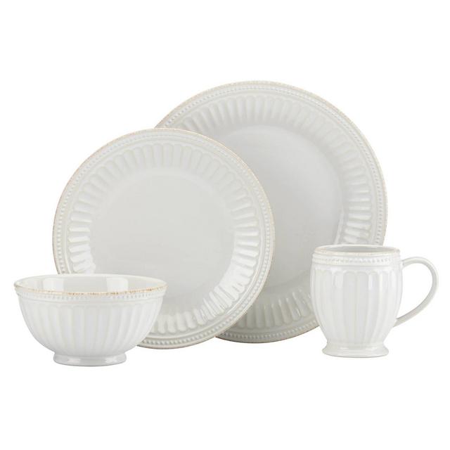 Lenox French Perle Groove 4 Piece Place Setting