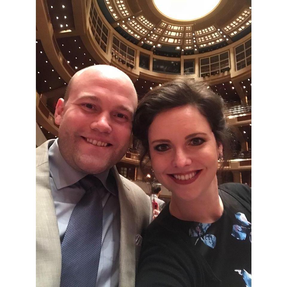 Front row at the Dallas Symphony for our 30th Birthdays!