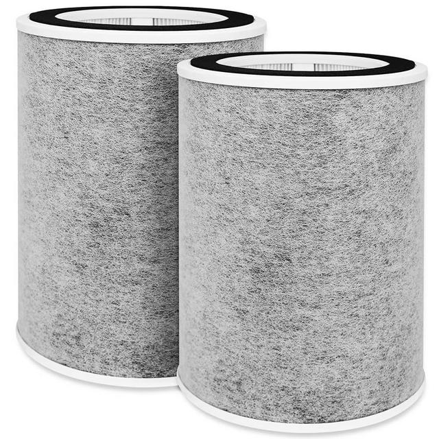 HP202 HP201 Replacement Filter for Shark HP200 Series HC501 HC502 Air Purifier MAX, 3-in-1 Hepa Filter Compatible with Shark HP202 HP232, Compare to Part #HE2FKBAS, HE2FKBASMB -2 Pack