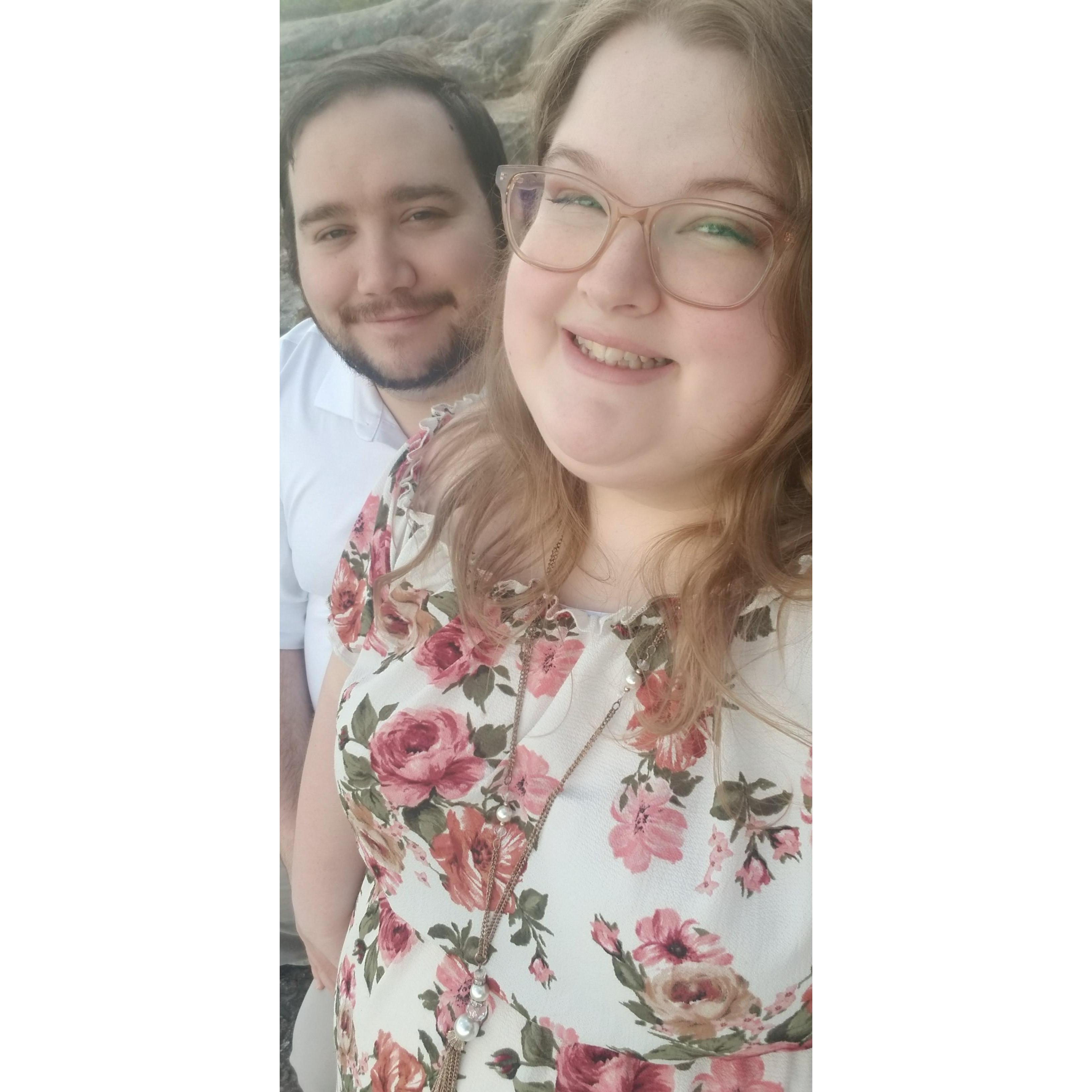 Matt calls this one the "selfie of death" because he was scared he was going to fall off Bee Rock in Monterrey, TN.