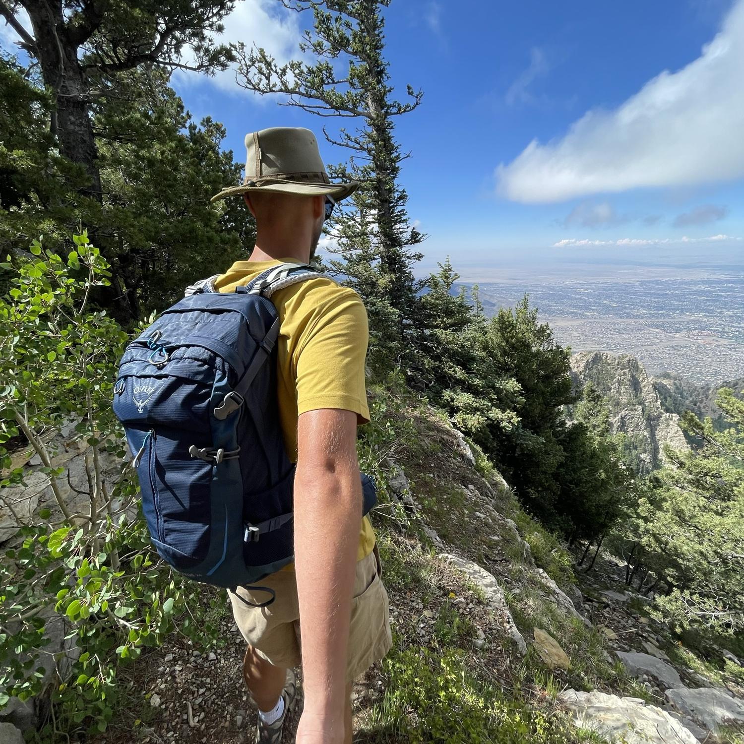 On top of the Sandia Mountains in New Mexico.