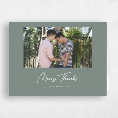Calming Sage, Green Wedding Thank You - Burke Landscape